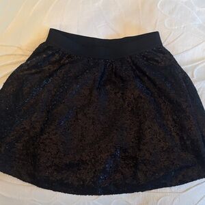 GAP Black Sequin Skirt